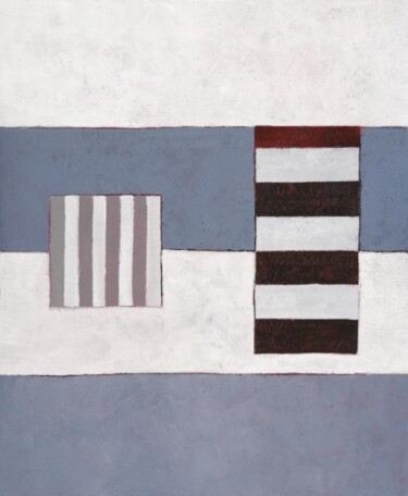 Composition abstraite 08 - bleu blanc noir 73