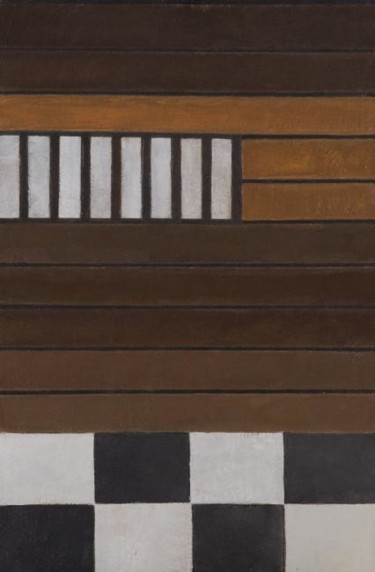 Composition abstraite 08 - marron gris noir 81